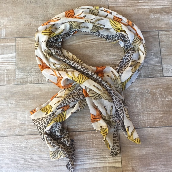 Accessories - Boutique Safari 🦓 Large Sheer Zebra Print Scarf